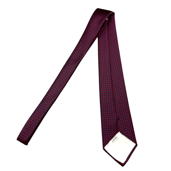 Superba‎ Vintage Imported Polyester Dress Tie Bold Zigzag Pattern 53" 3.25" - Picture 3 of 9